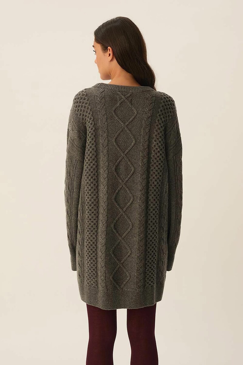 DES PETITS HAUTS<br>Vestido curto mescla de lã, DORIANE