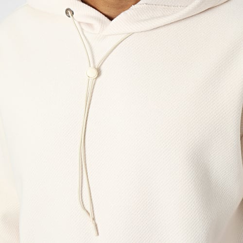 Sweat Capuche Beige Clair