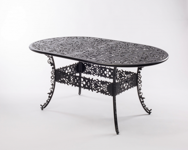 Seletti Industry Garden tuintafel ovaal 152x90 wit