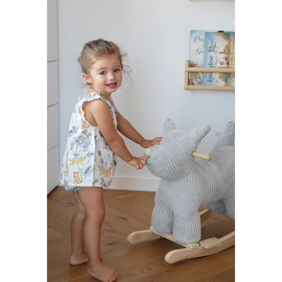 Beyounic Schaukeltier Hund in Rosa