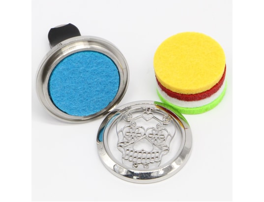 ZEN AROME - Diffuseur d'huiles essentielles pour voiture en inox clip'ar...