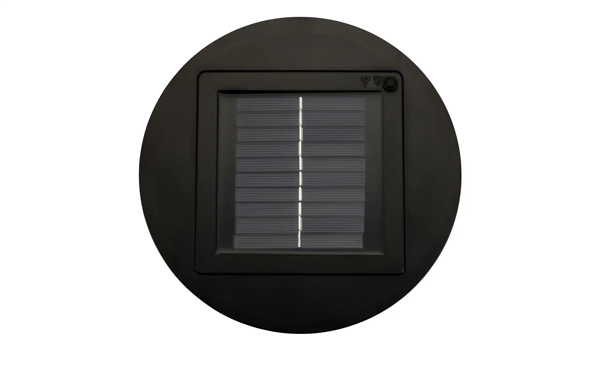 Solar-Stehleuchte, Schwarz