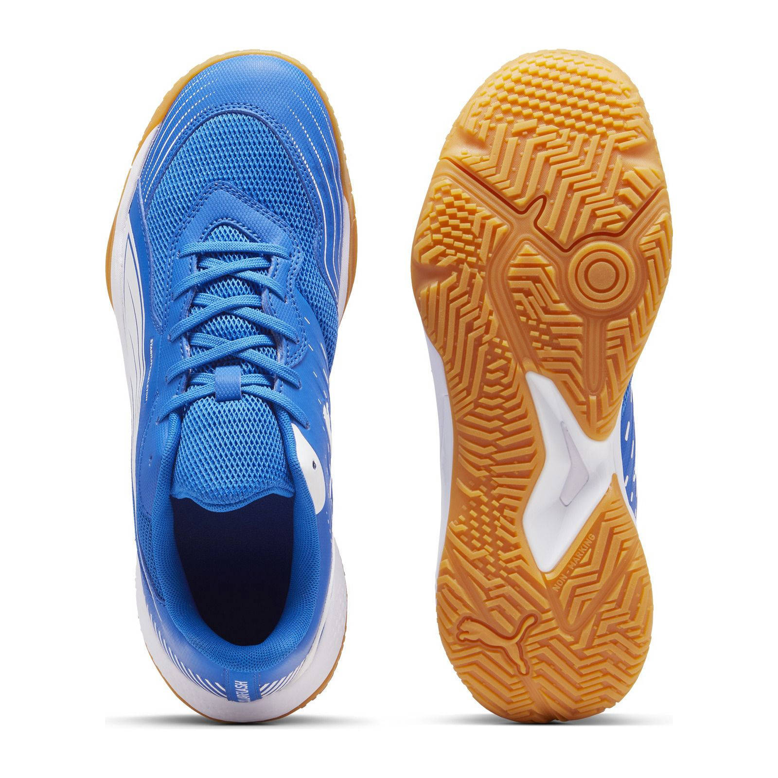 Puma Solarflash III  senior zaalvoetbalschoenen kobaltblauw/wit