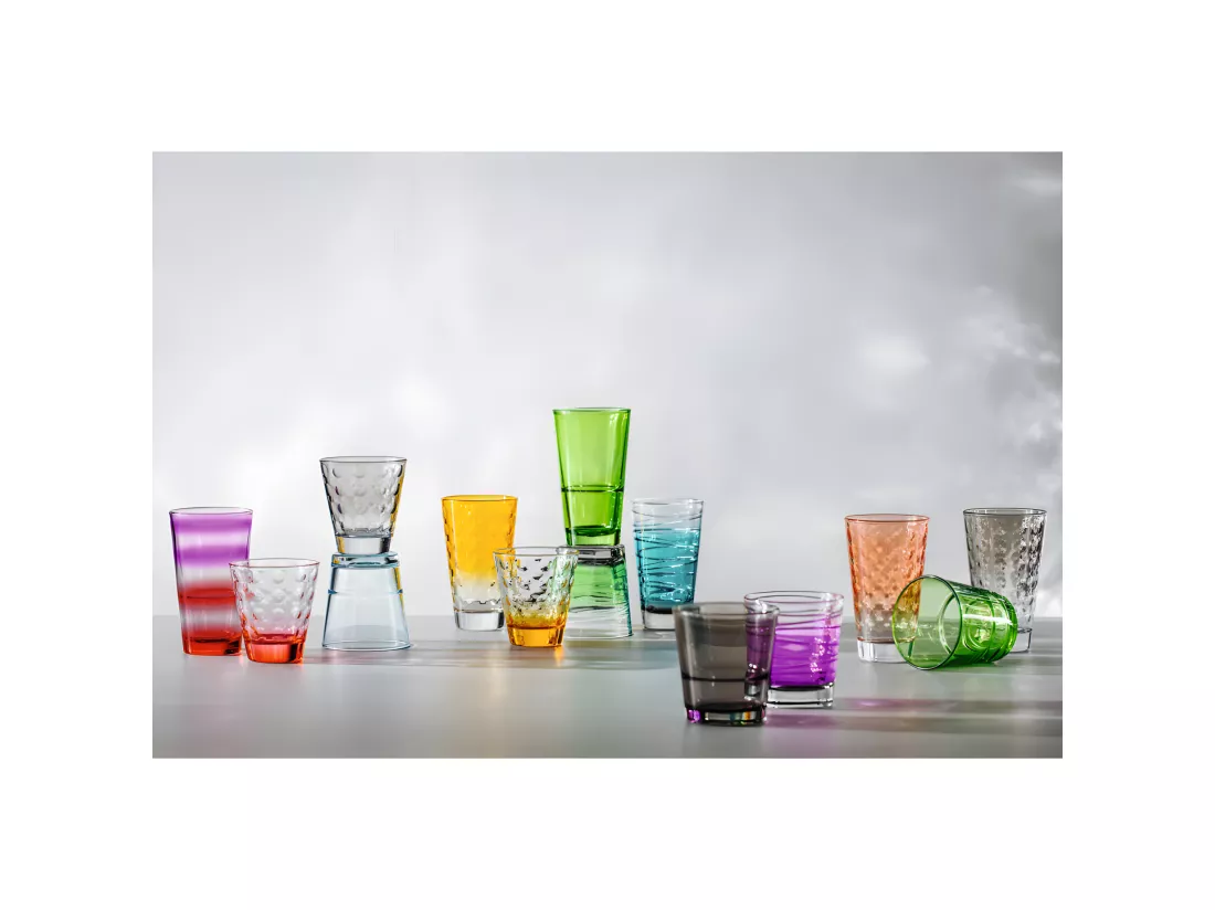 Lot de 6 verres colorés 215ml Multicolore Leonardo