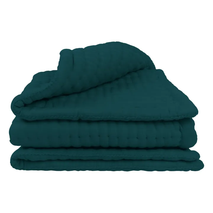 Numero 74 Tapis de sol Tatami en coton bio | Teal Blue S022