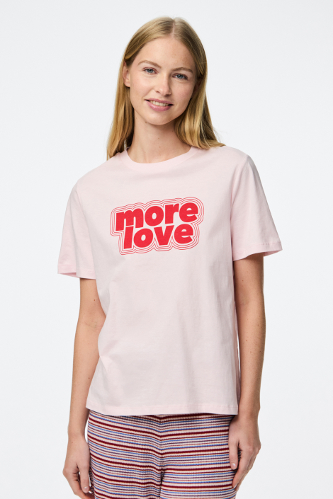 Pieces roze dames t-shirt