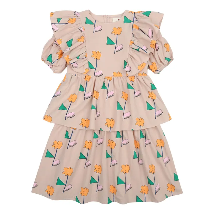 Jelly Mallow Robe Fleur Orange | Beige