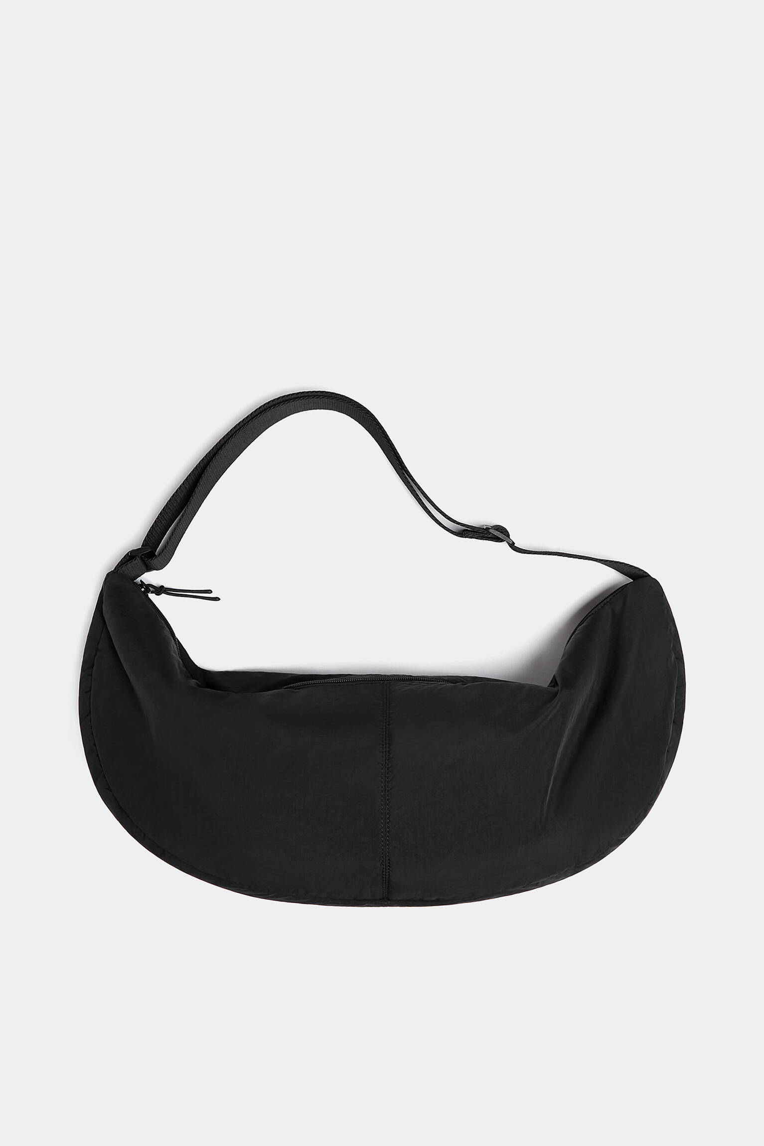 BOLSA TRANSVERSAL MAXI DE NYLON - PRETA