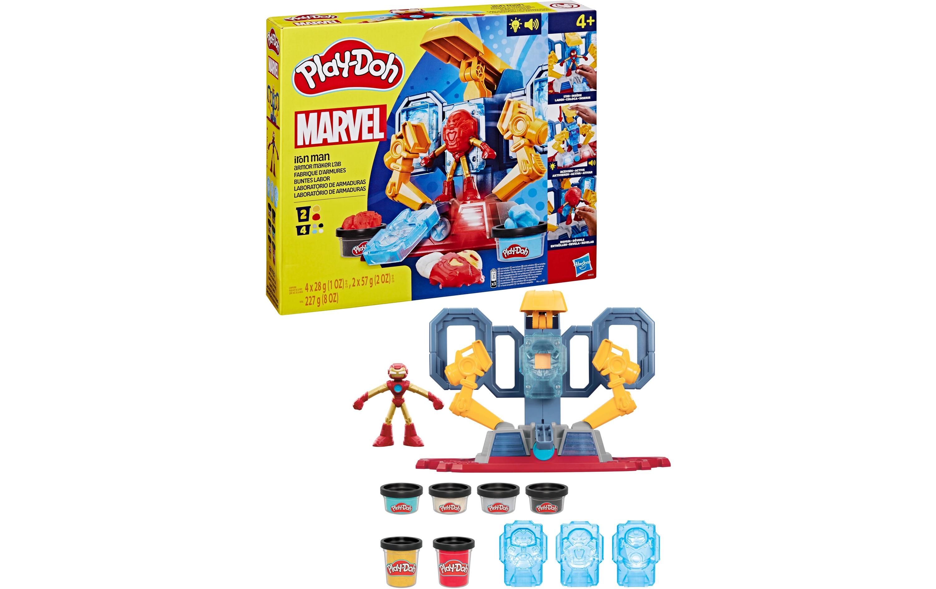 Knetspielzeug Marvel Iron Man: Buntes LaborFesselndes Spielset mit Licht und Sound