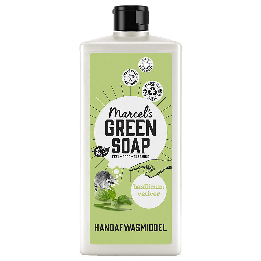 Marcel's Green Soap Afwasmiddel Basilicum & Vetiver Gras500 ml