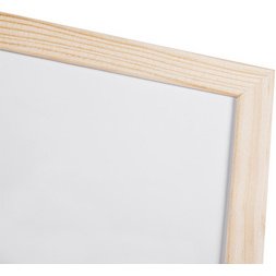 Tableau blanc, cadre en bois, (L)900 x (H)600 mm