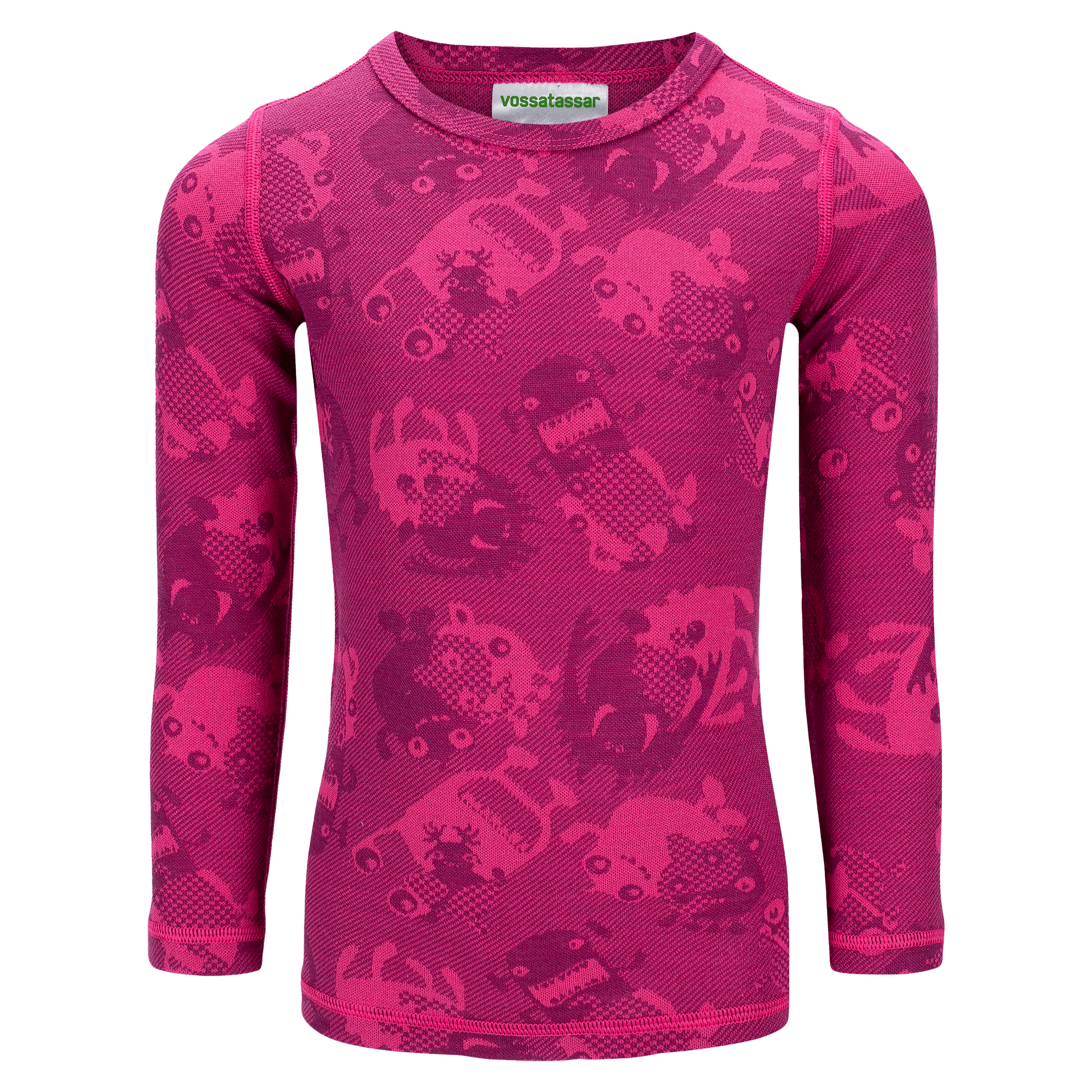 Vossatassar Monstercamo Merino Crew - Ull og ullsett