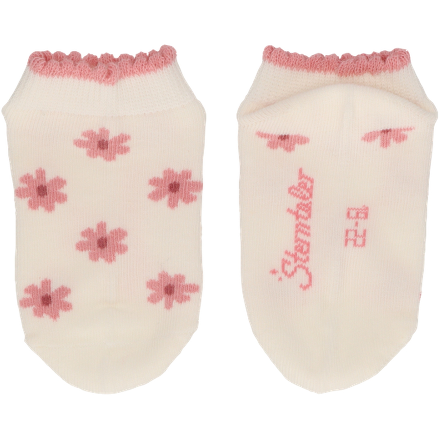 Sterntaler Sneaker-Socken 3er Blumen ecru