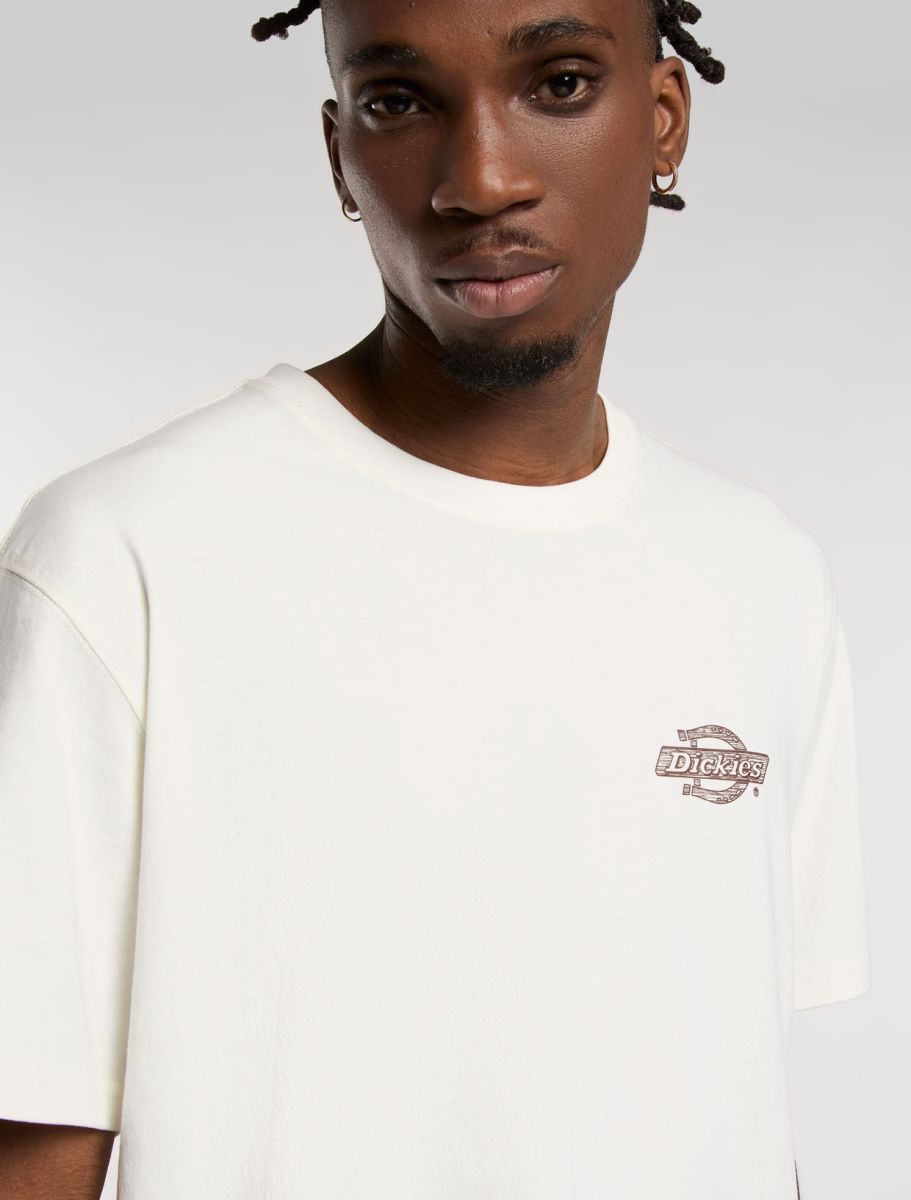 Dickies Wood Logo Tee Egret