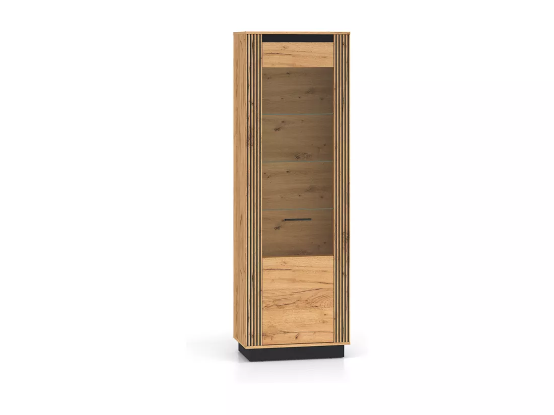 Vitrine 1 porte Solal Bois et Noir