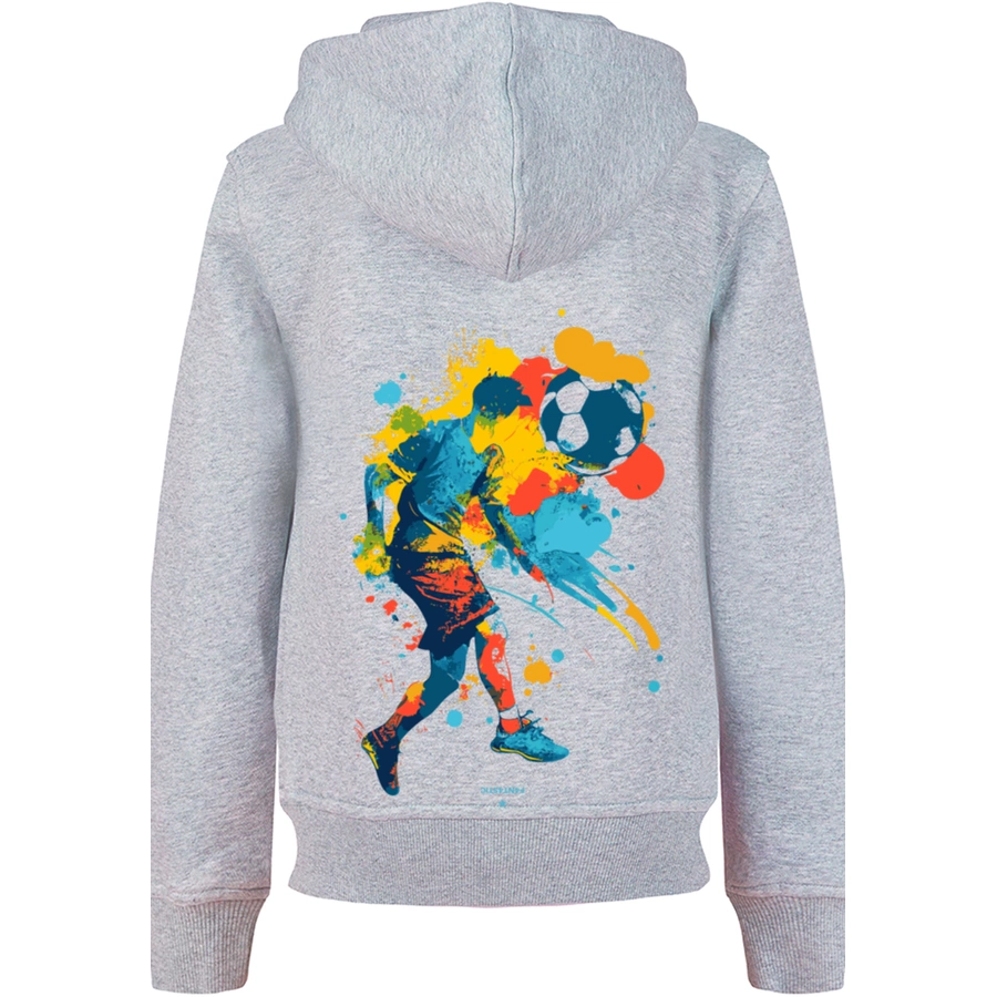 F4NT4STIC Hoodie Fußballer bunt heather grey