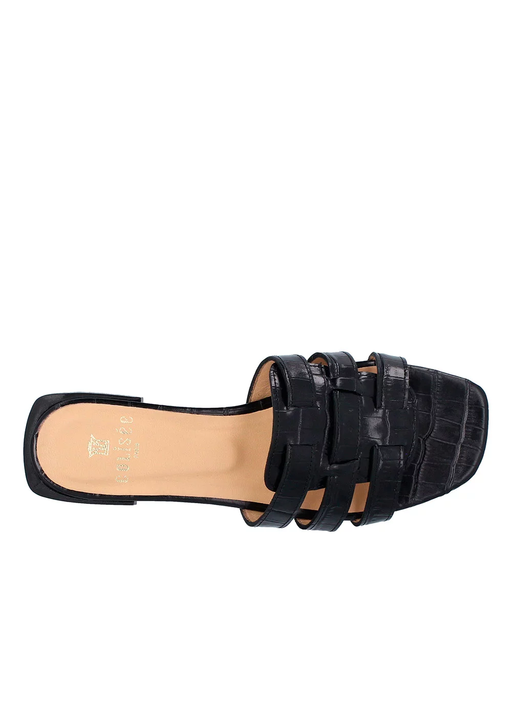 MULE TRACY CROCO NOIR