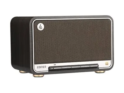 Edifier D32 - Højttaler - 2.1-kanal - trådløs - Bluetooth, Wi-Fi - App-kontrolleret - 60 Watt - 2-vejs - sort valnød