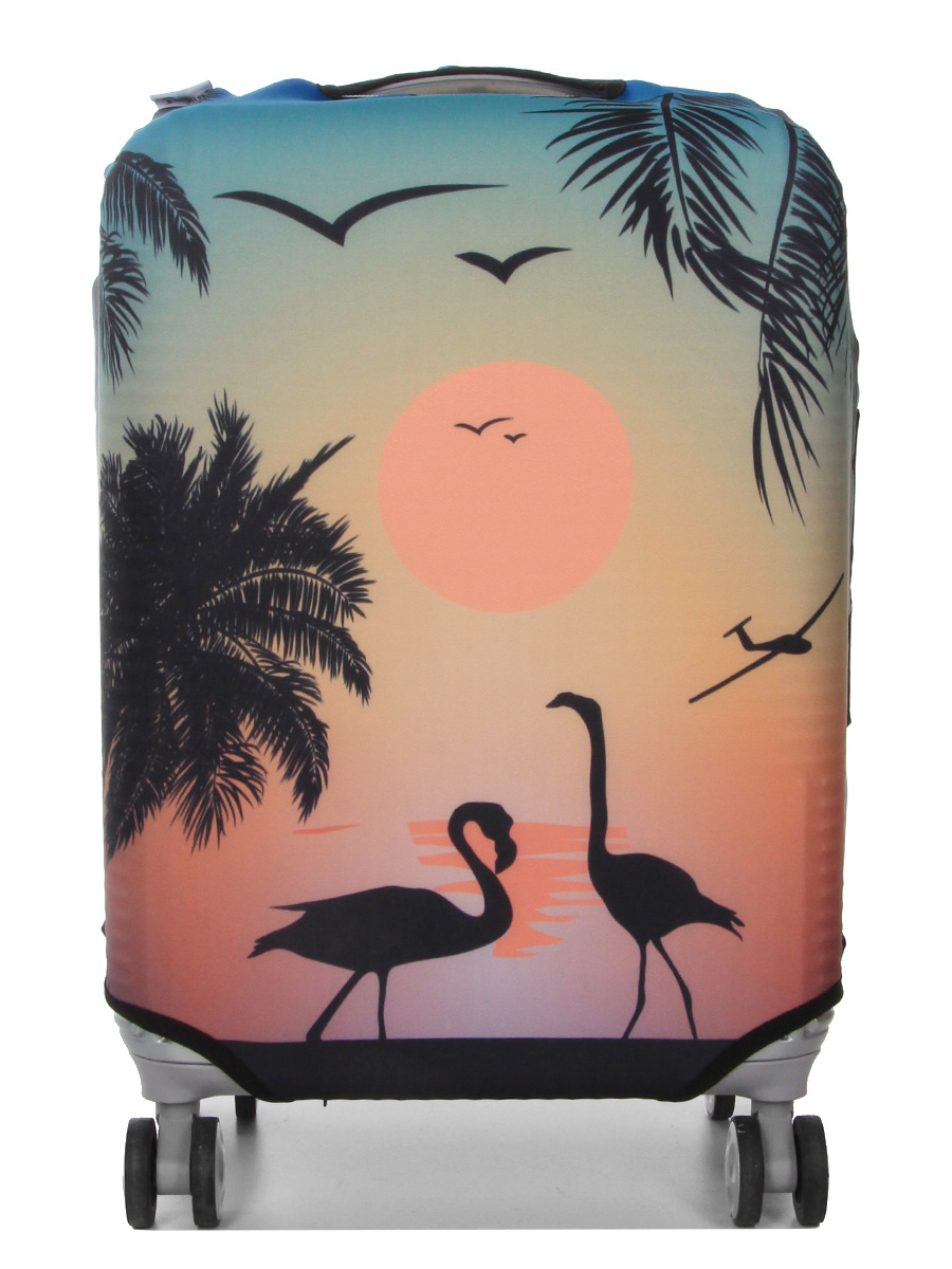 Housse de valise Periea Sunset Flamingos S