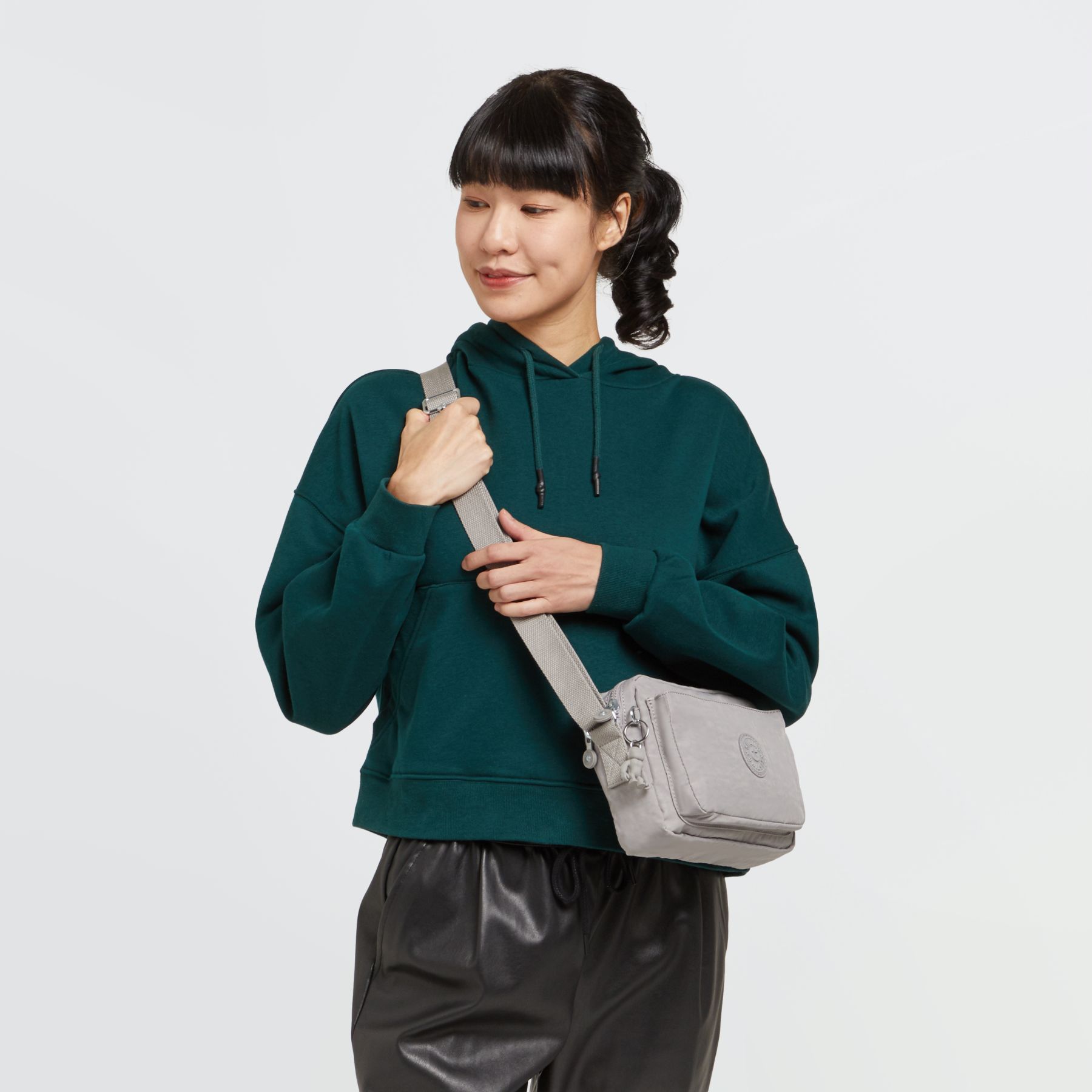 ABANU M Sac à bandoulière réglable polyvalent de taille moyenne  - Grey Gris