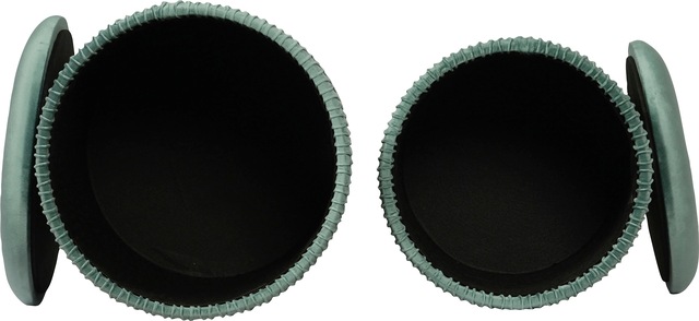 Kayoom Sitzhocker »Hocker Milas 2er-Set, Praktischer und versteckter Stauraum« Set, 2 Stk. tlg. stapelbar, mit Stauraum, Edelstahlsockel, Farbenfroh  unaufdringlich