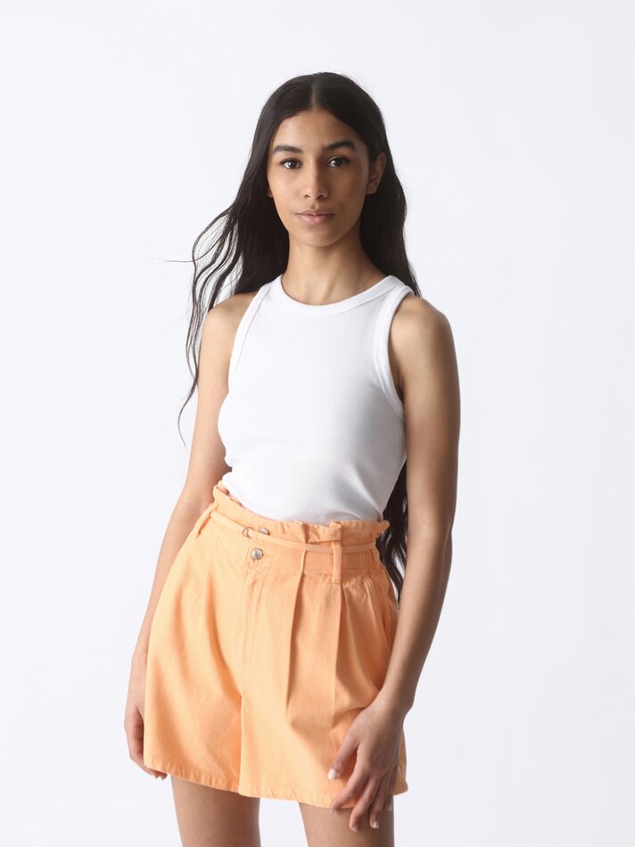 Shorts jeans folgados - Mandarim