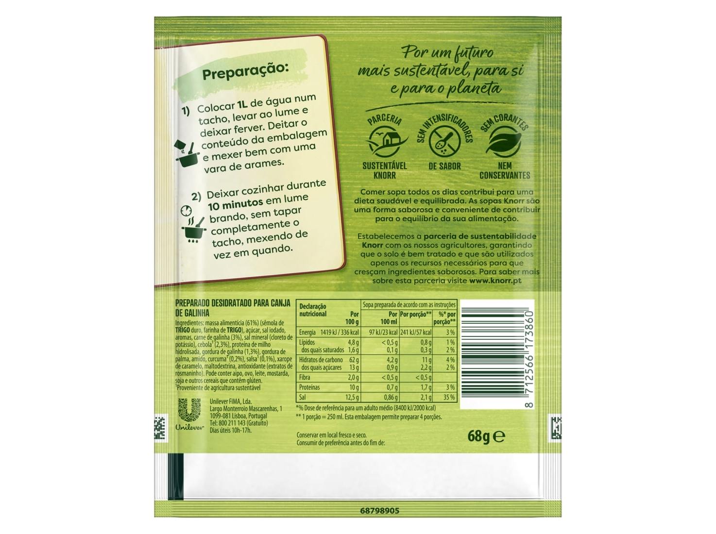 CANJA KNORR GALINHA 68G