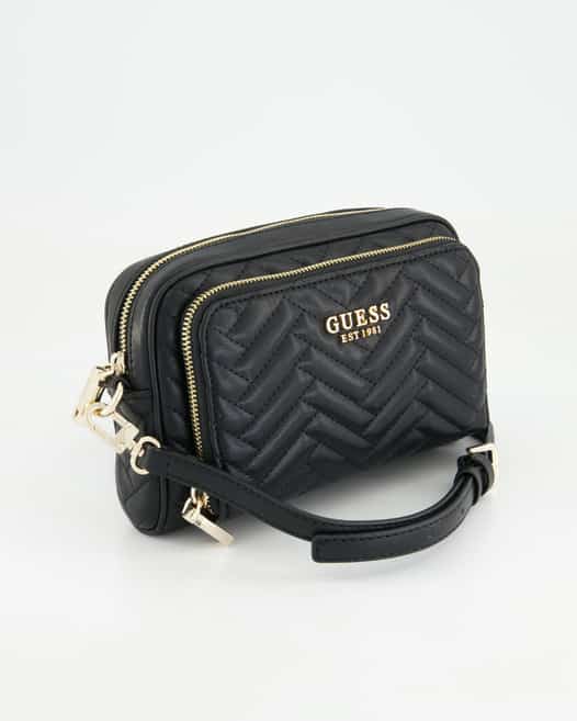 Guess Anning Camera Crossbody Handtasche in Schwarz