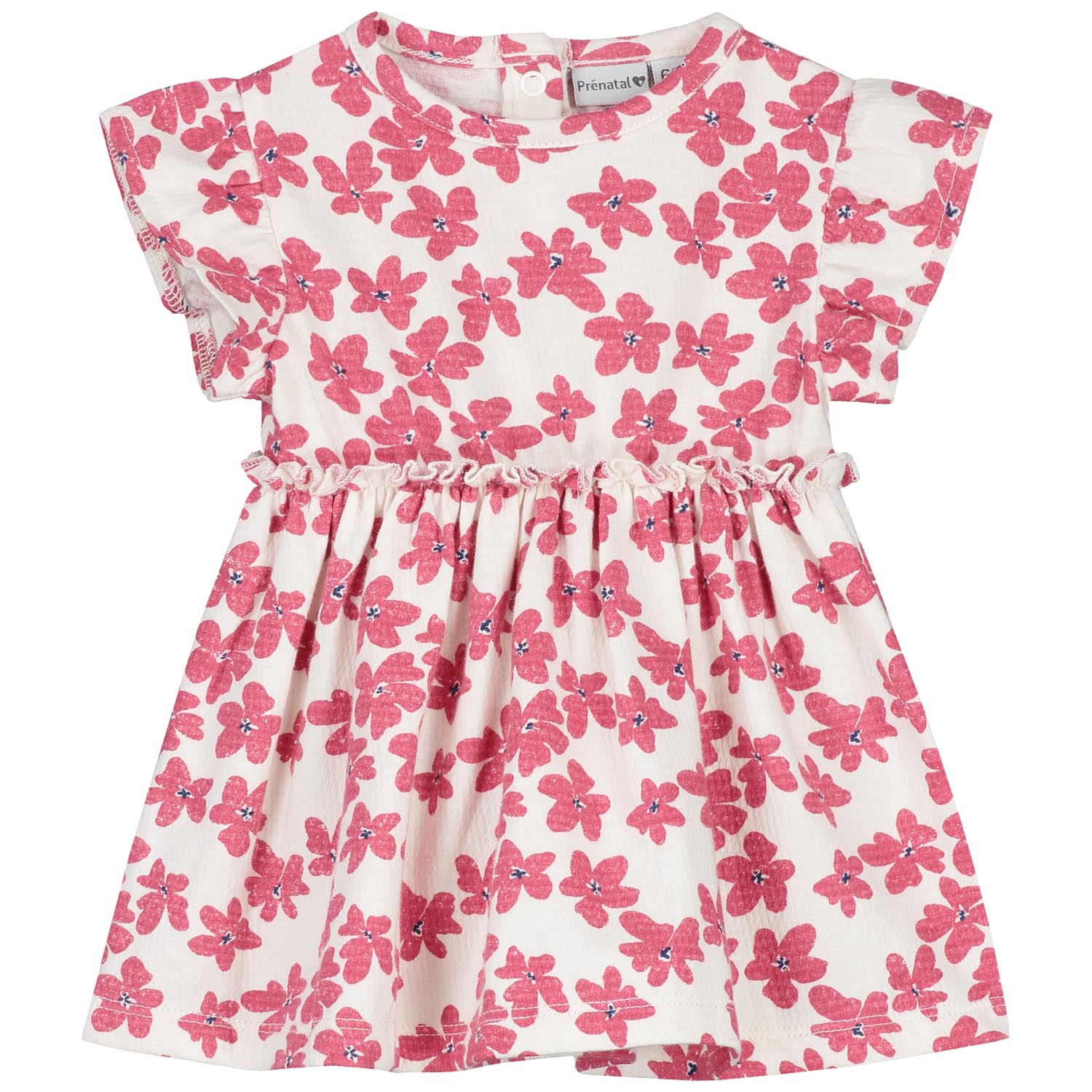 Prénatal baby jurk korte mouwen bloemen multi