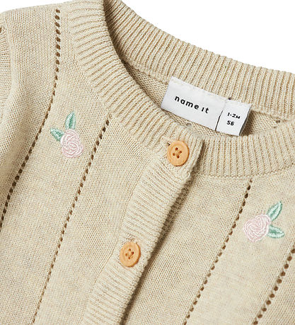 Namie It Cardigan - Strick - NbfHeydi - Peyote Melange