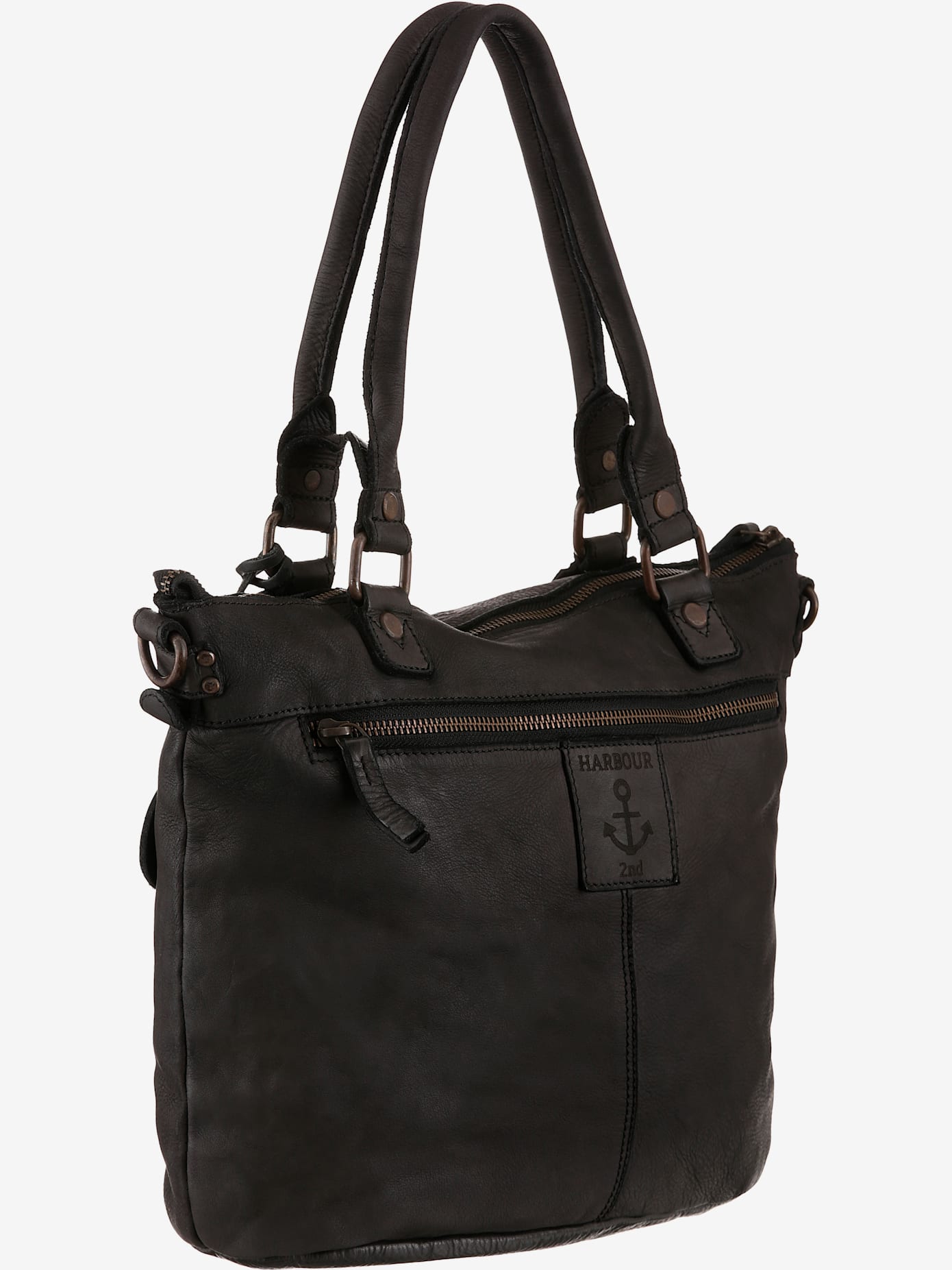 Cabas en cuir délavé