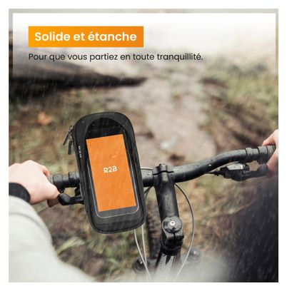 Support et Protection Smartphone Robuste et étanche Pour vélo R2B Rotation à 360 Degrés