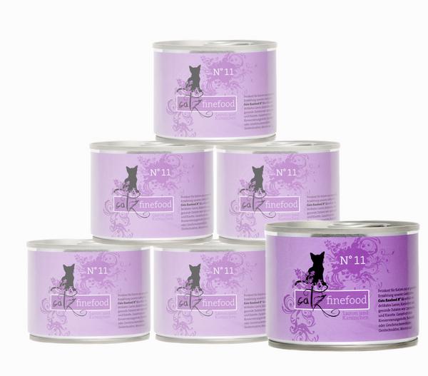 catz finefood Nassfutter für Katzen, 6 x 200