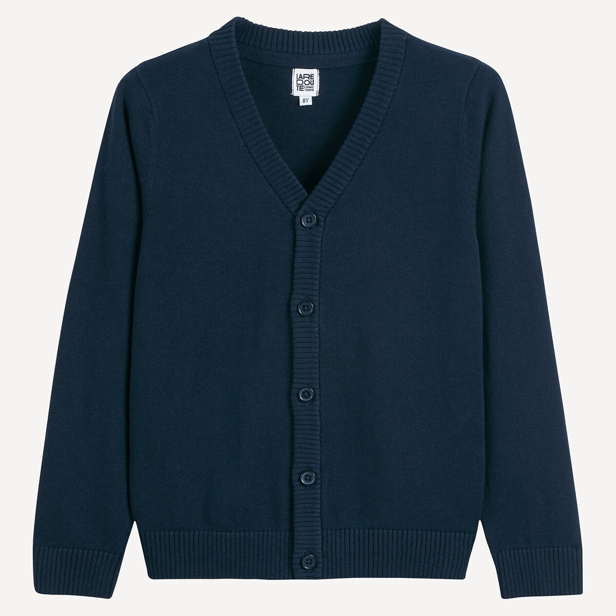 LA REDOUTE COLLECTIONS<br>Cardigã em malha fina com decote em V e fechamento por botões