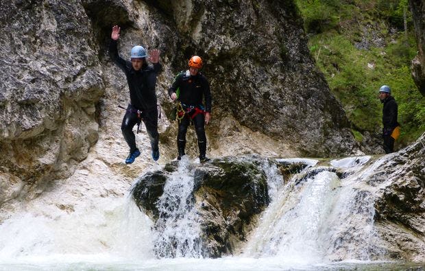Canyoning am Traunsee als Geschenk