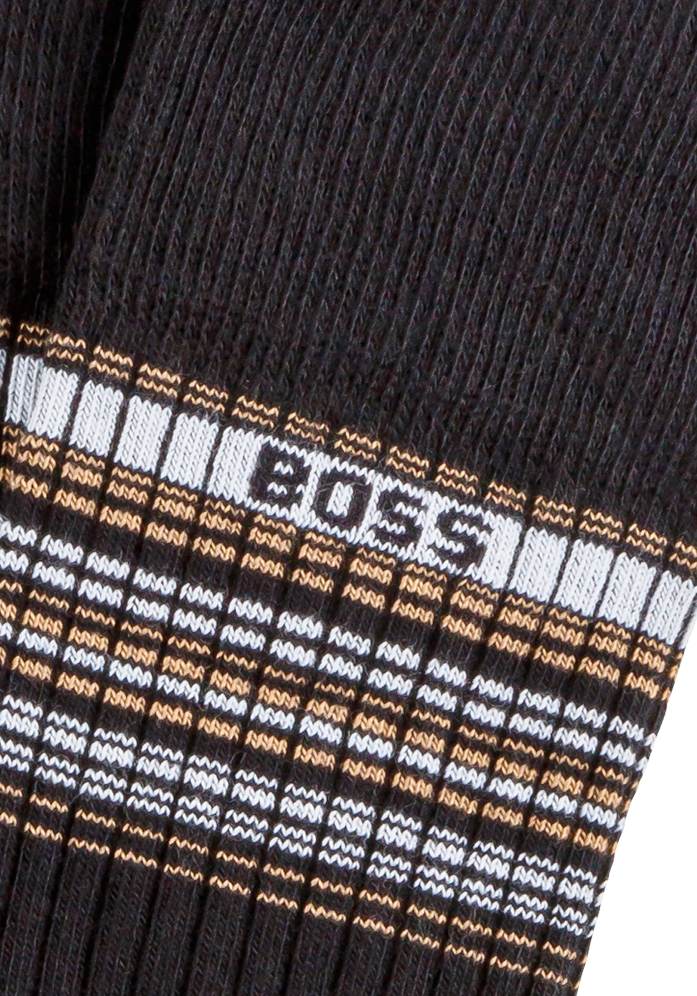 BOSS Freizeitsocken »3P RS Rib Stripe« Packung, 3 Paar tlg. mit BOSS Logo