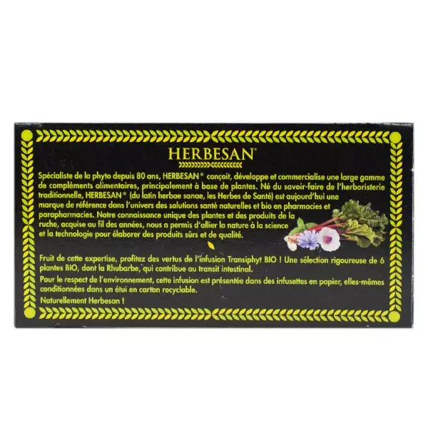 Herbesan Transiphyt Infusão Orgânica 20 sachês