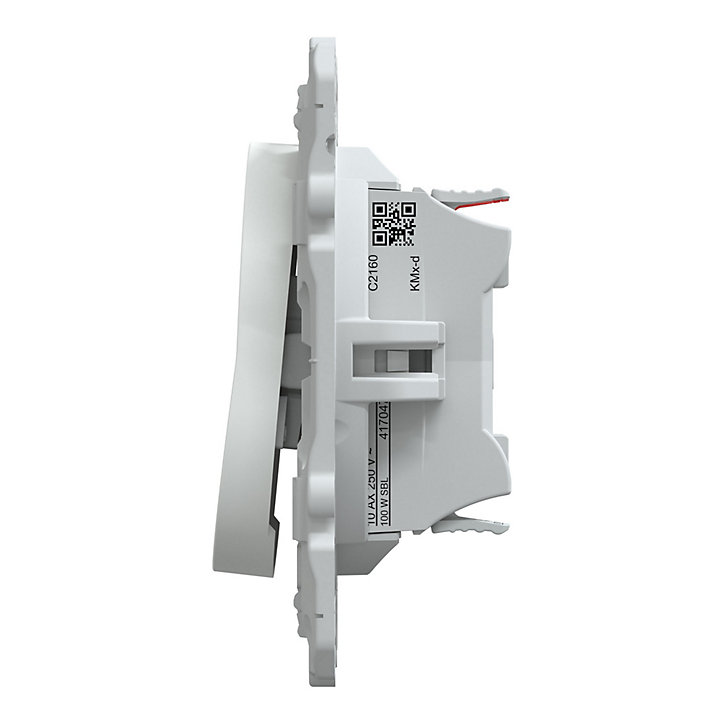Interrupteur va-et-vient Schneider Electric Ovalis blanc