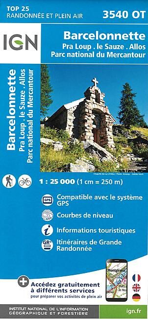 IGN - TOP25 3540OT BARCELONNETTE 1 25 000