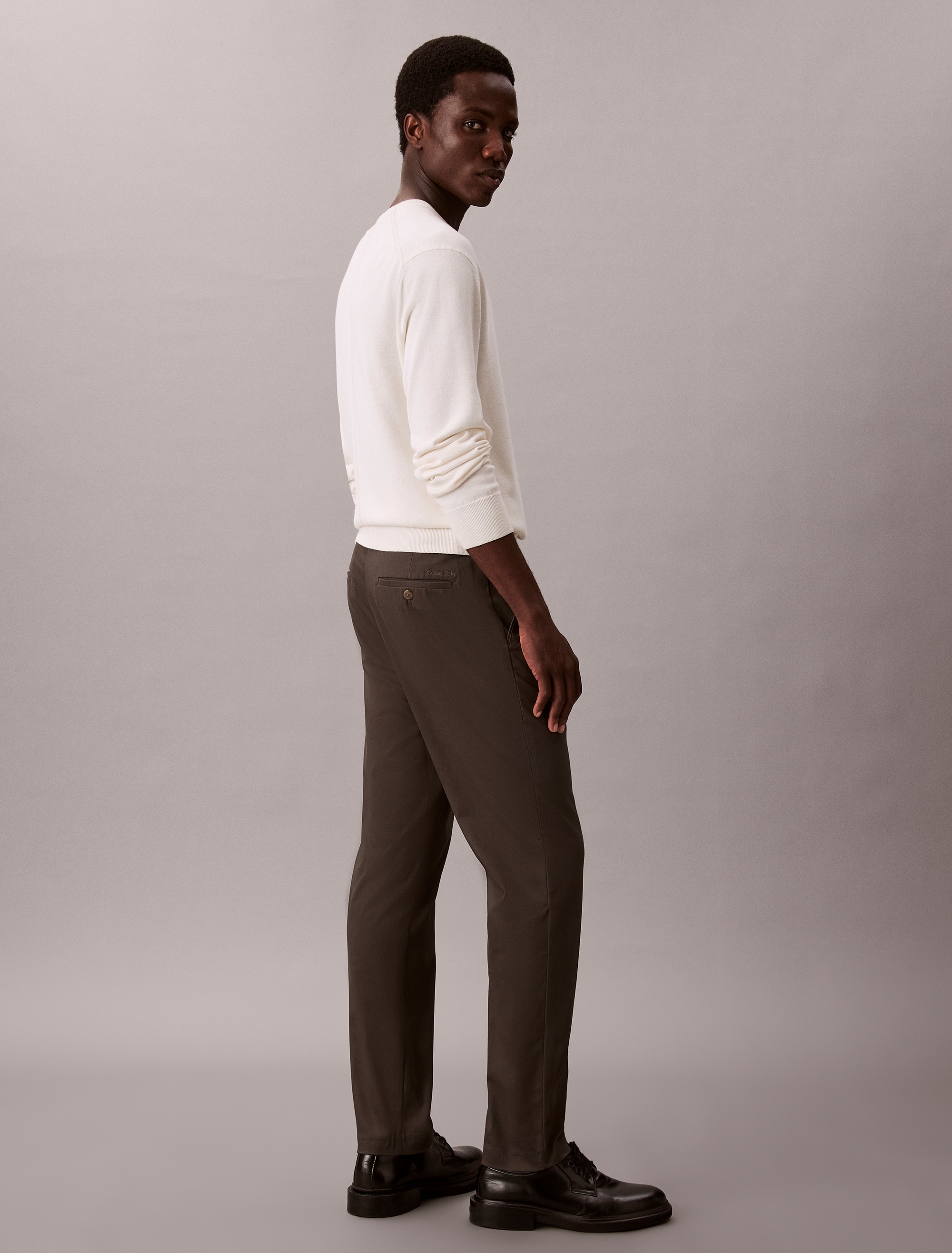 Calvin Klein Stoffhose »SLIM TAPERED SATEEN CHINO TROUSE«  slim fit