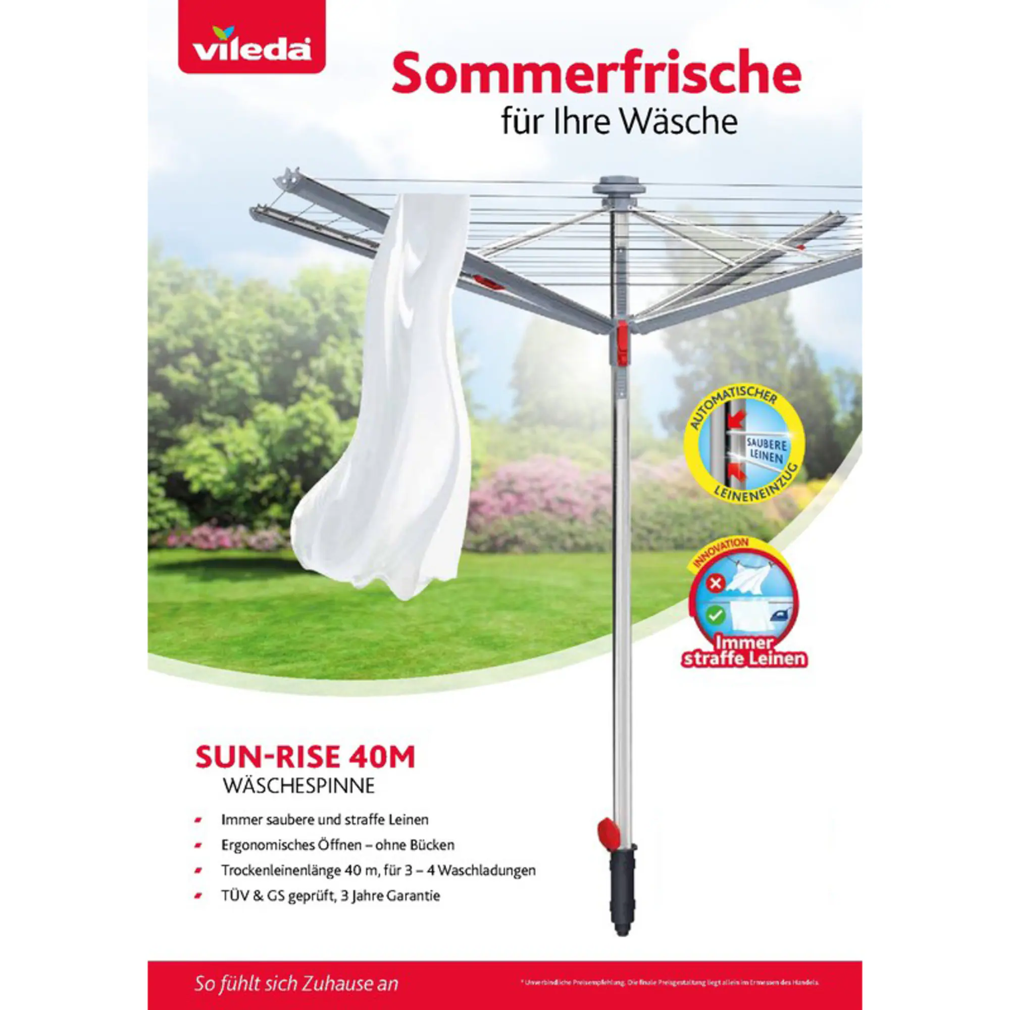 Vileda Wäscheständer SUN-RISE Wäschespinne