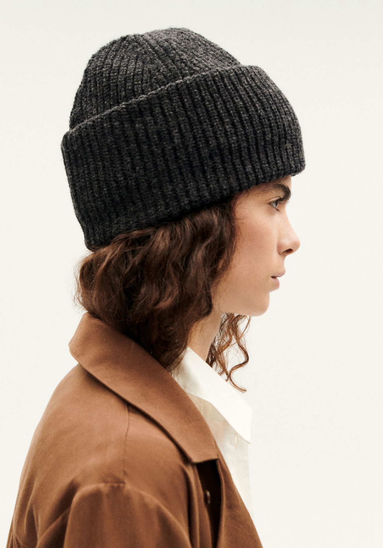 Thinking Mu Woll-Beanie Ruby Antracita