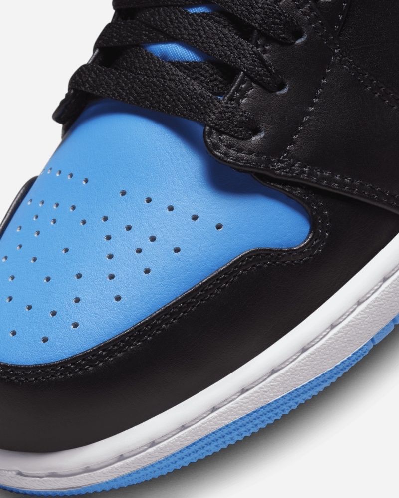 Chaussures Nike Air Jordan 1 Low Noir & Bleu pour homme