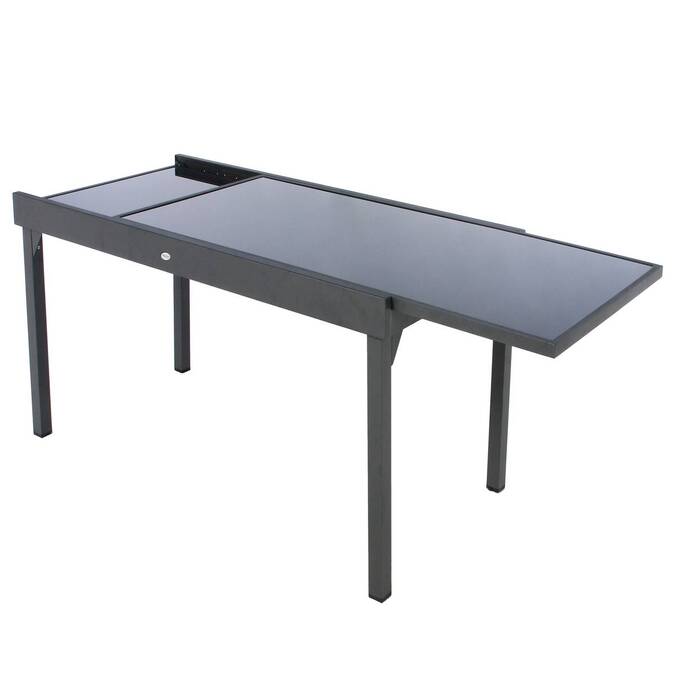 Table de jardin extensible PIAZZA Graphite