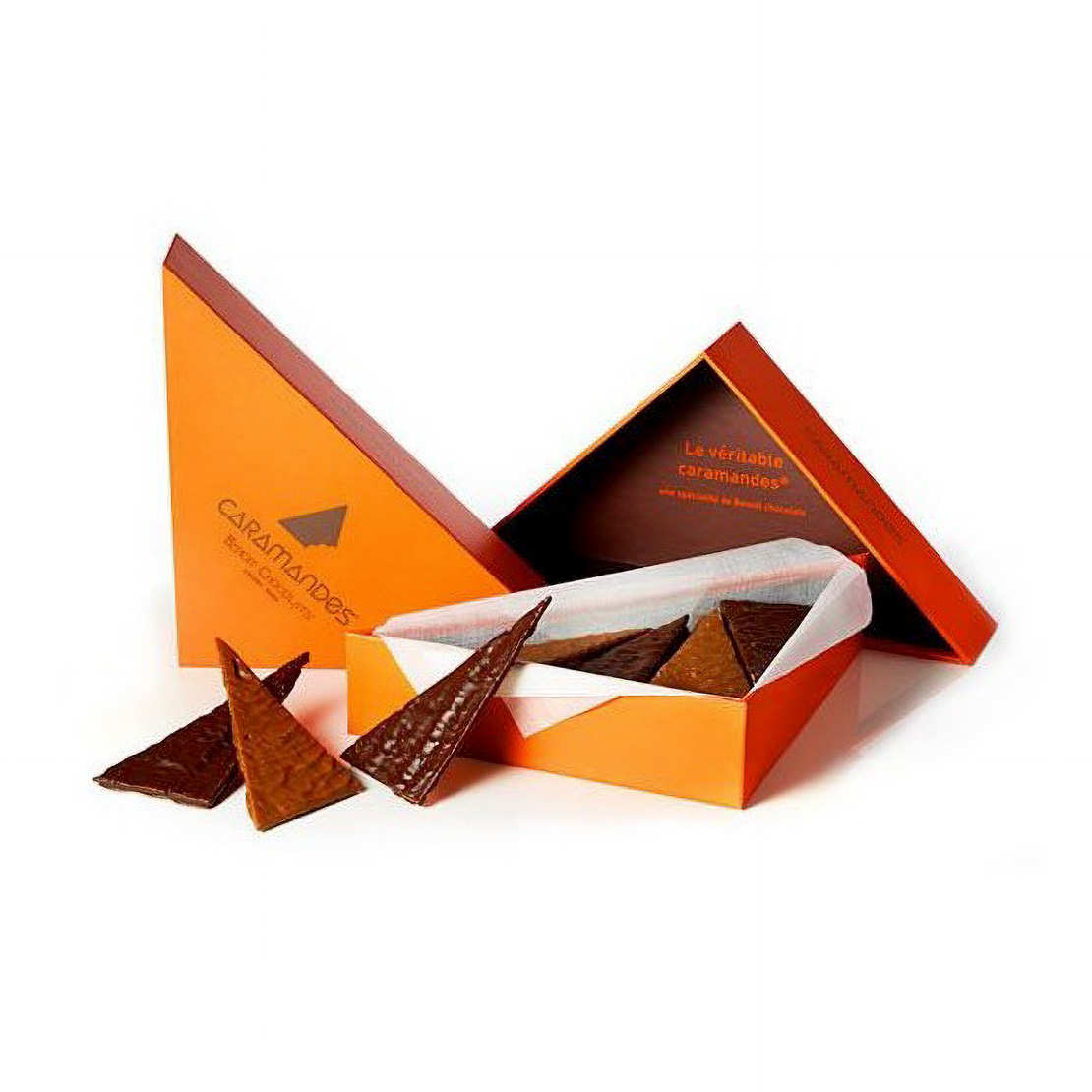 Coffret de Caramandes - Nougatine fine enrobée de chocolat - Benoit Chocolats