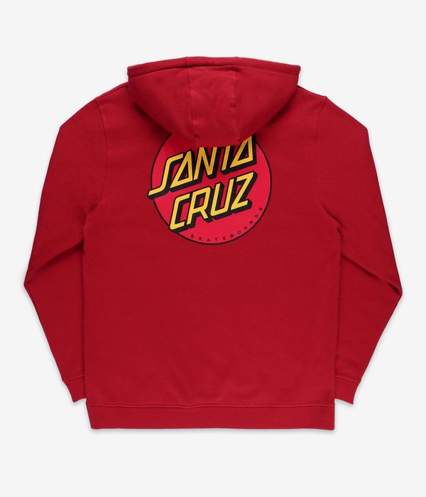 Santa Cruz Classic Dot Chest Hoodie (dark rust)