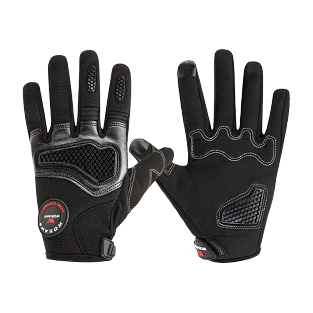 (1 Paar) Gr. M Kapazitive Touch Velo Fahrrad Outdoor Handschuhe - Schwarz