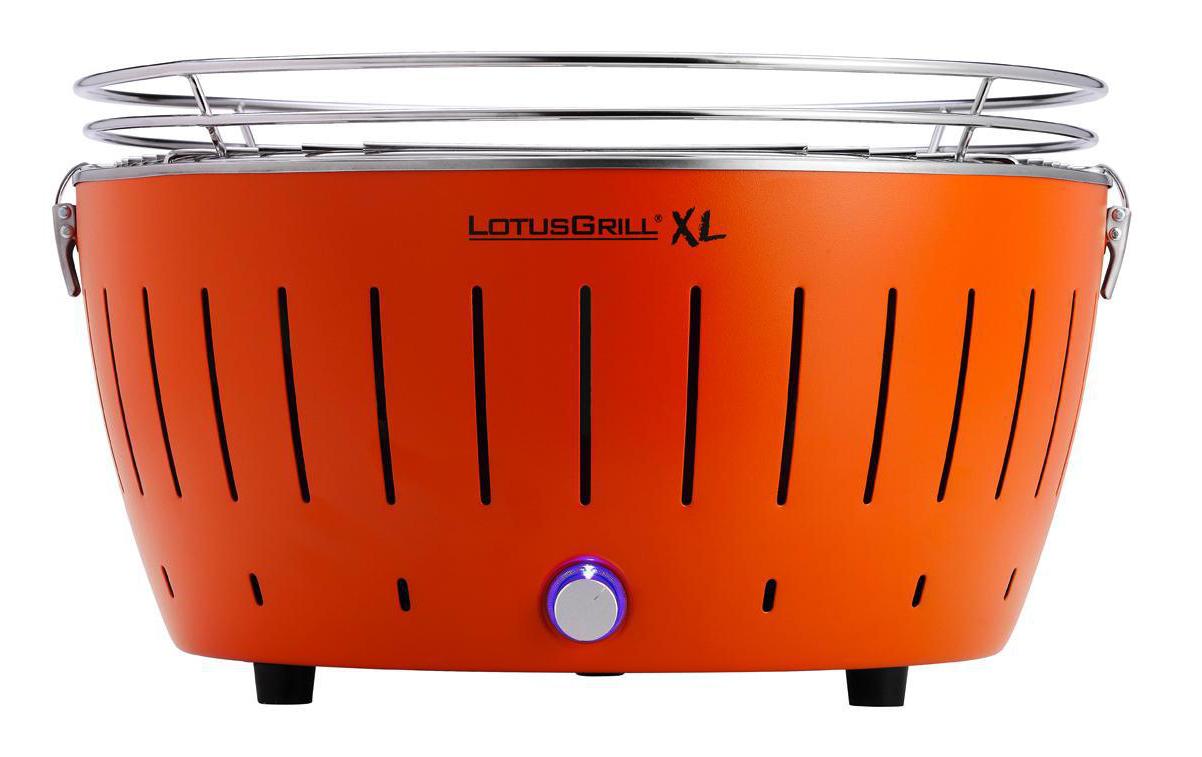 Tischgrill XL, Mandarinenorange, Ø 40.5 cm<br>Grillieren mit Holzkohle auch auf dem Balkon