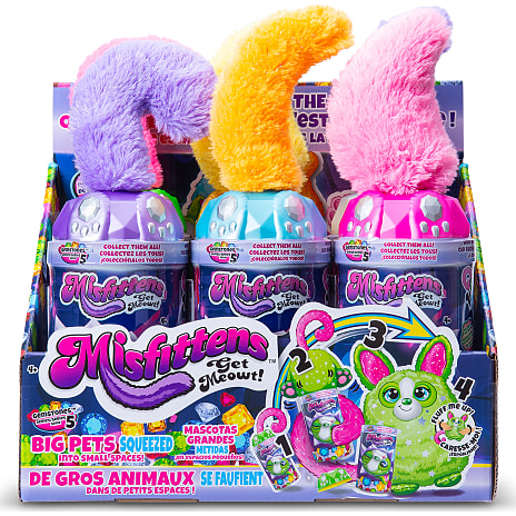Misfittens katte bamse - flere varianter - assorteret
