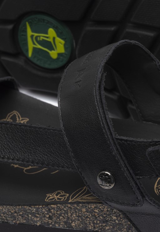 Panama Jack Selma B4 Sandalen zwart Leer